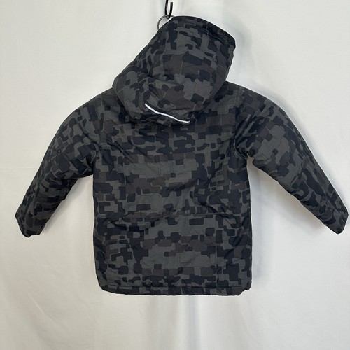Columbia Jacket Winter Coat 4T Toddler Black Gray Camo Outdoor Full Zip Pockets - Picture 8 of 14