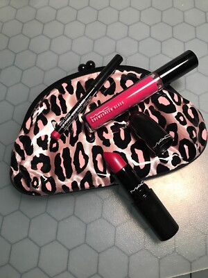 Mac Primped Out Lip Look Bag Luxurious Pink Lipstick Glamour Daze Authentic New 773602250691 Ebay