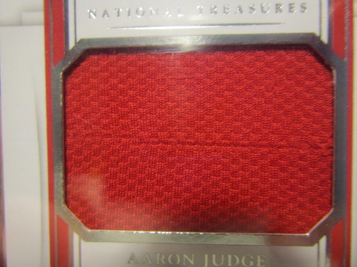 2017 MLB PANINI NATIONAL TREASURES AARON JUDGE AUTO/RELIC - #67/99 - READ - Picture 3 of 6