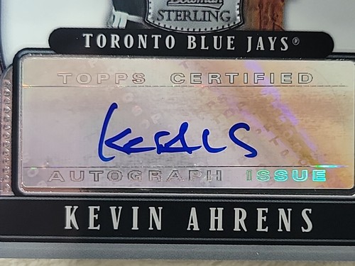 Kevin Ahrens 2007 Bowman Sterling Prospect Auto Toronto Blue Jays #BSP-KA - Picture 7 of 7