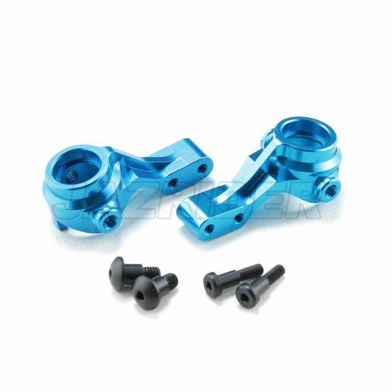 Jazrider Aluminum Front Uprights Knuckle Arm (Blue) For Tamiya