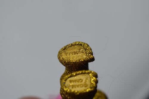 Bambola Troll DAM Edizione Limitata Cavallo Scuro Capelli Rosa Oro Glitter Corpo YY12014 - Foto 5 di 6