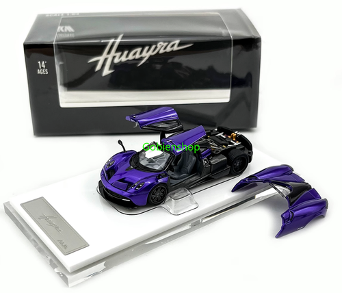 GB HKM 1:64 Purple Huayra Coupe Racing Sports Model Diecast Collect Car - Picture 10 of 10