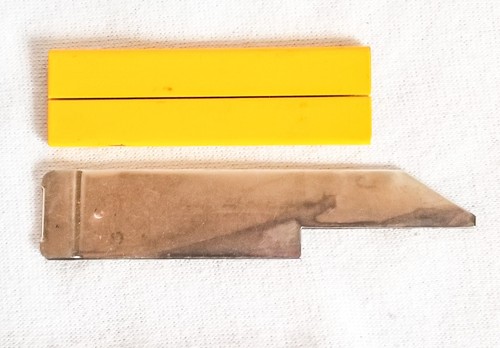 King George IV Advertising 4" Utility Knive Yellow Metal Holder - Picture 2 of 4