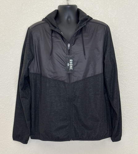 RHONE Jacket Men's Large Full Zip Hooded Wind Resistant Outdoor Active Gorp NWT - Picture 3 of 13