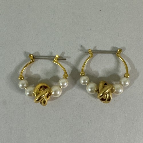 Vintage Faux Pearls Gold Tone Jewelery Set Necklace Bracelet Earrings Costume - Bild 8 von 12