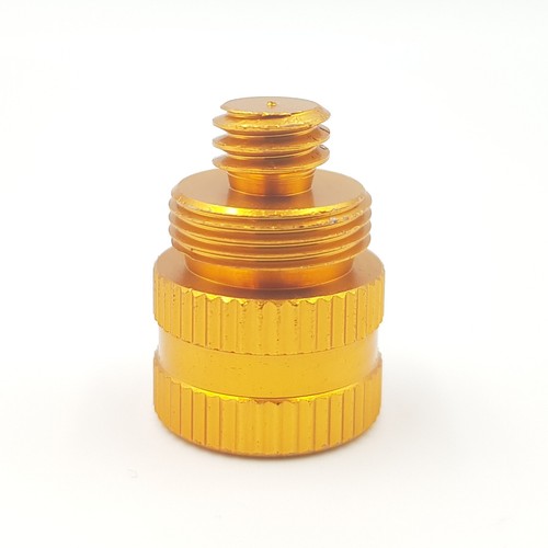 Dual 5/8" Female to 3/8" Male & 5/8" Male 2 in 1 Thread Adapter Mic Stand Screw - Picture 2 of 3
