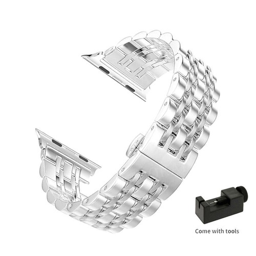 Stainless Steel Metal Strap for Apple Watch Series 9 8 7 6 5 4 Ultra 2 49mm Band - Picture 24 of 43