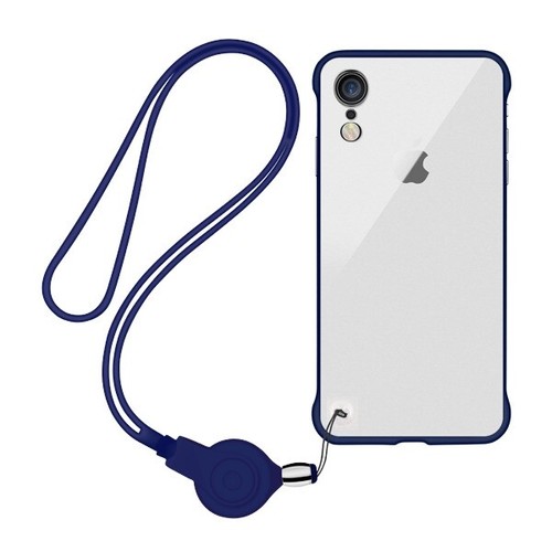 Funda de goma delgada híbrida para iPhone XS Max XR 8 7 PLUS cordón con correa para el cuello - Imagen 31 de 55