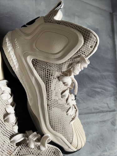 New Adidas D Rose 5 Boost OG 'White Tan' Snakeskin C77249 Men's Basketball Sz 9 - Picture 2 of 7