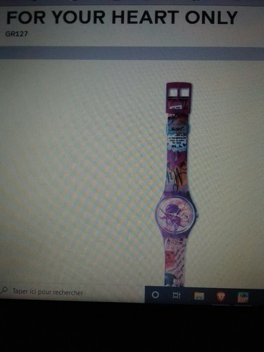 Montre SWATCH ☆FOR YOUR HEART ONLY ☆GR 127 Vintage st valentin 1995 boite notice - Picture 9 of 9