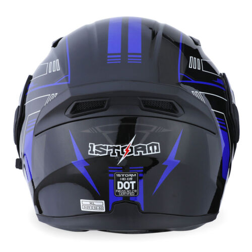 1Storm Motorcycle Full FaceHelmetStreet Bike Modular Flip up Dual Visor HB89CLS - Picture 58 of 125