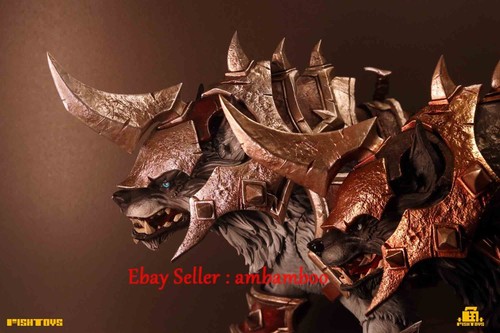 Fish Toys 1/12 Red Silver Armored Grey Wolf Mount Model Fit Action Figures New - Picture 5 of 8