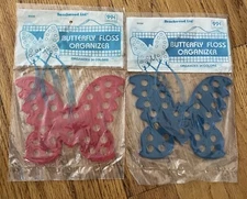 Vintage Butterfly Floss Organizer Beachwood Ltd (2) NOS
