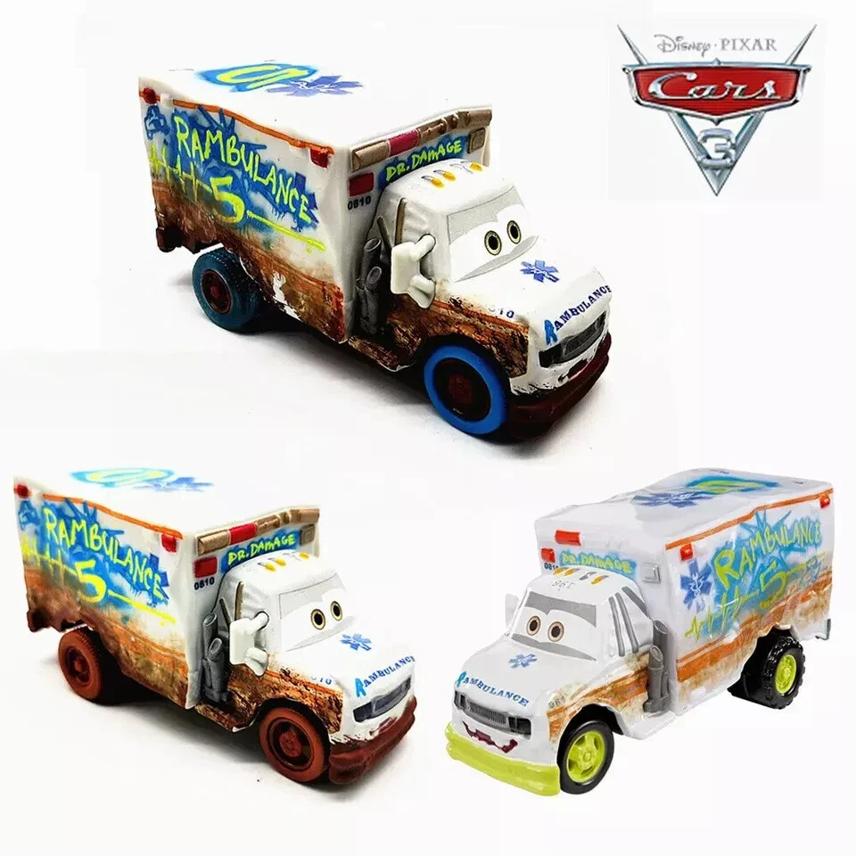 Disney Pixar Cars 3 Dr. Damage Rambulance Racing Mr. Arvy Car Children's Toy All - image 3 of 4
