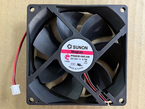 Ventilateur onduleur 2 fils 1 pièce 9,2 cm 12 V 4,7 W PF92251B1-000C-A99 9225 - Photo 1/7