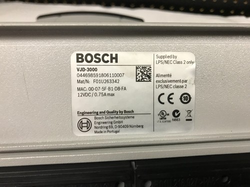 Lot of 3 Bosch VideoJet VJD-3000 Untested - Picture 4 of 4