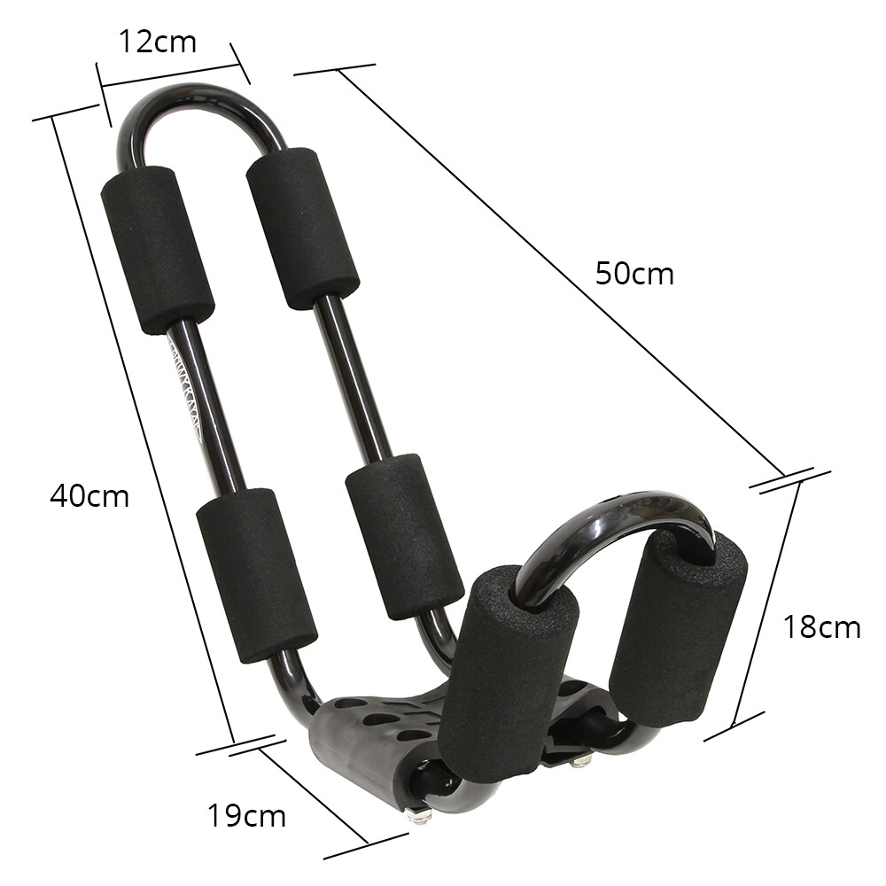 CONWY Universal Fixed Frame Kayak Canoe Load Carrier Car Van Roof Rack