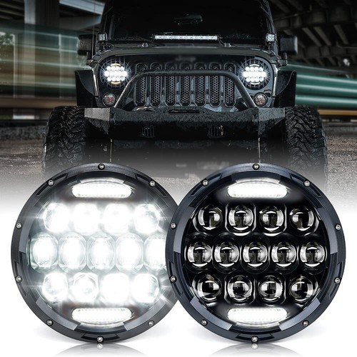 Dot 7" inch 280W Round LED Headlight DRL For Jeep Wrangler JK TJ CJ LJ JL - Picture 5 of 11