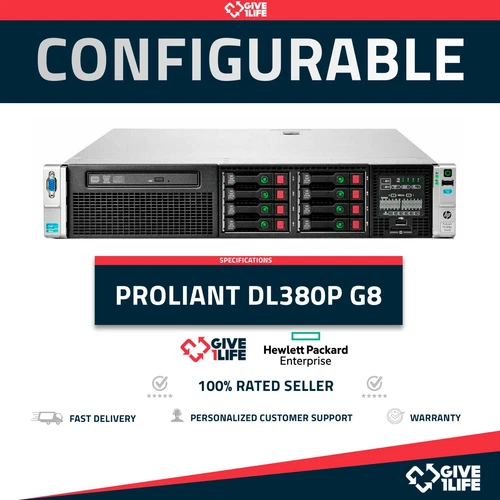 HP Proliant DL380P Gen8 8SFF CTO Configure to order