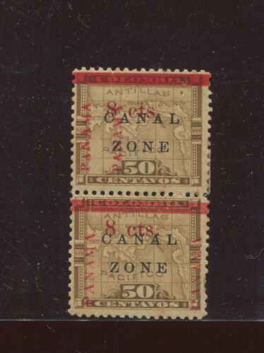 Canal Zone 18 'PANAMA' Spacing Varieties & More in Pair (BY 1671) *STUNNING* - Picture 2 of 2