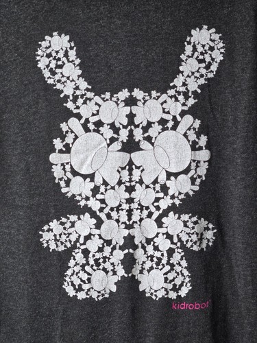Kidrobot Shirt Adult Short Sleeve Grey T-Shirt Dunny Print Unisex Size Medium - Picture 4 of 16