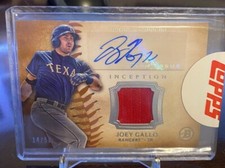 2015 Topps BOWMAN INCEPTION Baseball JOEY GALLO Auto #14/50Rangers Yankees