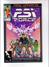 PSI FORCE #1 (VF-NM) 1986 MARVEL COMICS NEW UNIVERSE