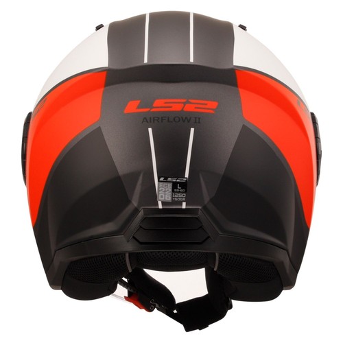 LS2 OF616 Airflow II helmet Cover matt white red - Bild 4 von 6