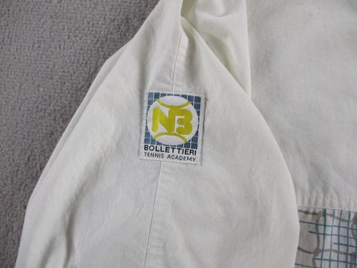 VINTAGE Nike Jacket Mens XL White Nick Bollettieri Tennis Andre Agassi Full Zip - Picture 7 of 12