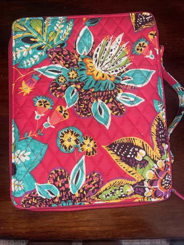 Vera Bradley Pendler Tablet Zähmer Organizer Tasche RUMBA rosa Reise iPad Blumenmuster - Bild 11 von 16