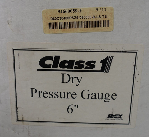 Manómetro de presión de vacío 6" clase 1 -30" - 400 PSI, bomba camión de bomberos 9466059-F - Imagen 3 de 4
