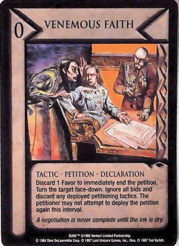 Dune CCG Venomous Faith - Eye of the Storm - Picture 2 of 2