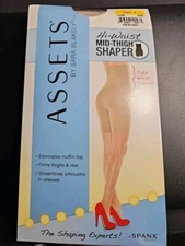 Assets Hi-Waist Mid-Thigh Shaper Nude Size 2 Spanx Brand Firms Controls
