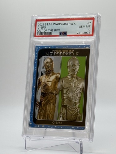 C-3PO - 2021 Star Wars Masterwork Out of the Box #7 PSA 10 - Picture 2 of 4