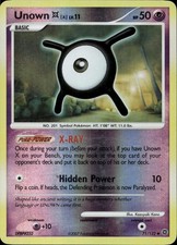 Unown X 71/132 Reverse Holo DP Secret Wonders Pokemon