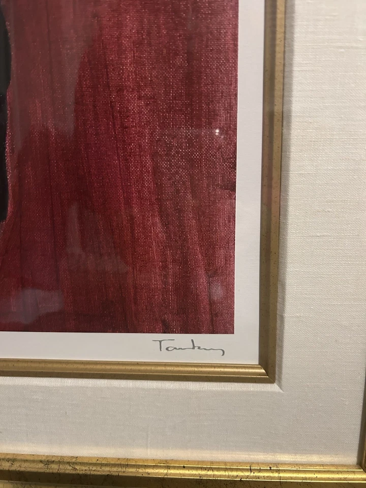 Itzchak Tarkay " Indigo Chapeau" seriolithograph in color on paper and signed - Image 4 of 4