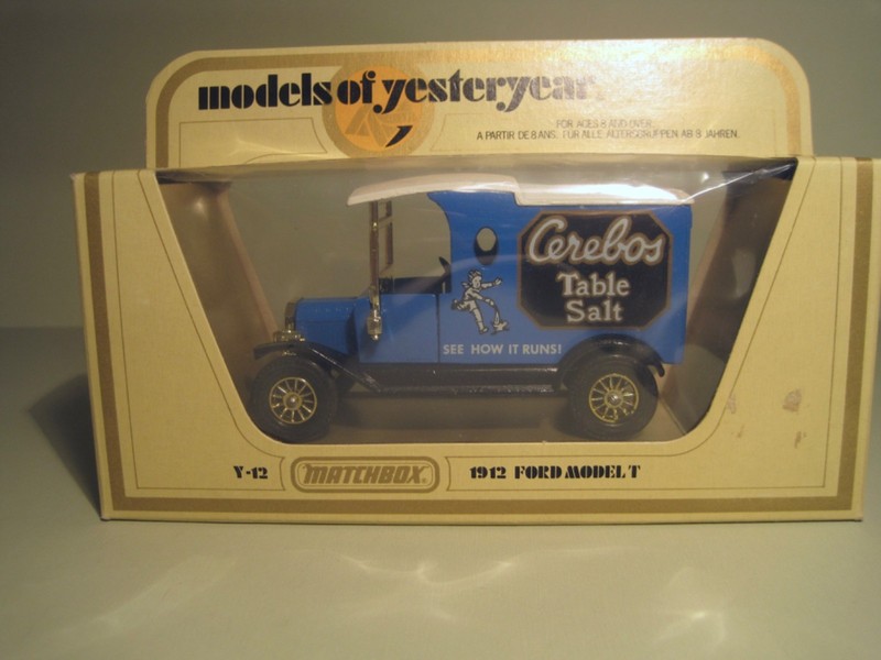 Matchbox Models of Yesteryear, Y-12, 1912 Ford Model T Van "Cerebos" W/Box