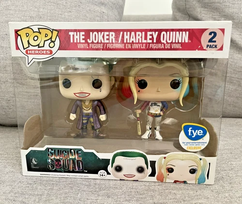 Funko Pop! DC Batman Suicide Squad - Joker & Harley Quinn FYE Exclusive set