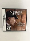 Sherlock Holmes: The Mystery of the Mummy (Nintendo DS, 2009) CIB Tested Works