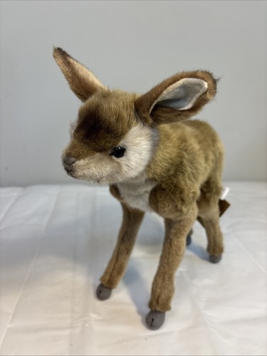 Hansa Soft Realistic Standing Deer Bushback Kid Stuffed Plush 4935 - Picture 1 of 13