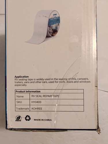 Kohree Waterproof RV Sealant Tape, 4" x 50' - Picture 5 of 7