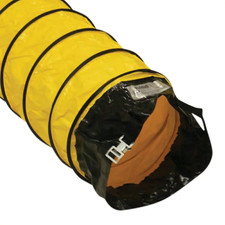 10 In. D X 25 Ft. Coil Flexible Ducting Air Ventilator Yellow