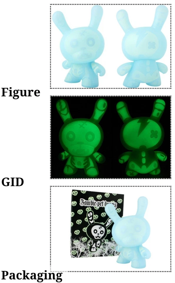 Kidrobot Patricio Oliver Zombie Pet Dunny 8” Limited Edition Vinyl Art Toy RARE! - Image 2 of 4