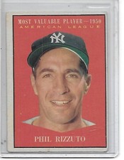 PHIL RIZZUTO 1961 Topps #471                      BV $30                     HOF