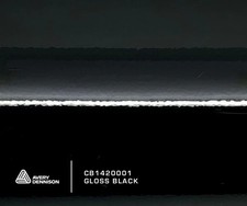 AVERY DENNISON SWF GLOSS BLACK PREMIUM SUPREME WRAP FILM / NEXT DAY DELIVERY