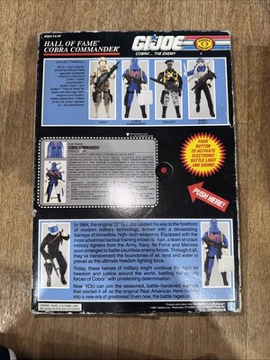 GI Joe Cobra Commander 12” Hasbro Hall Of Fame Action Figure 1991