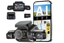 Cámara Dash Cam IA 4K 360° GPS WiFi Visión...