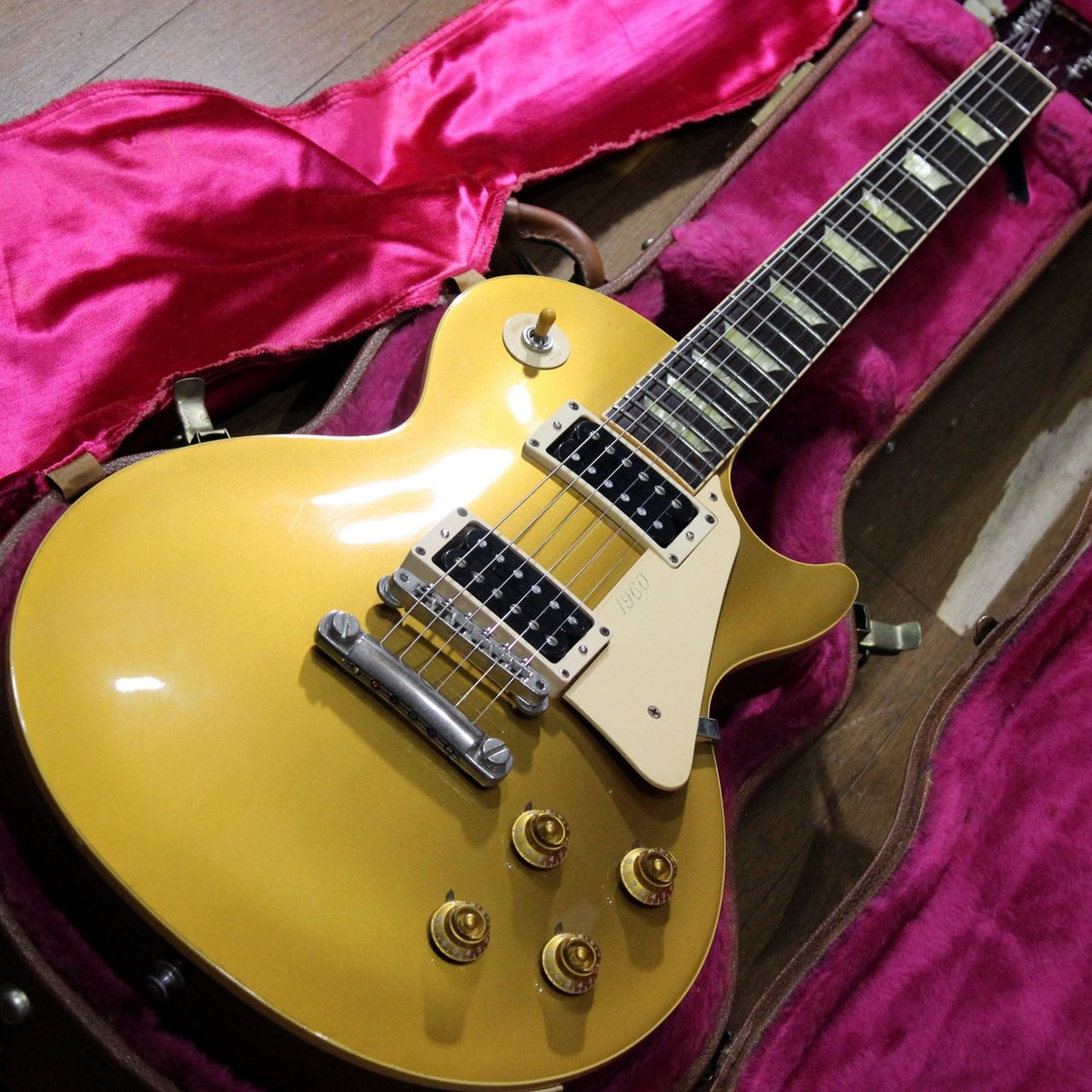 ギター Gibson Les Paul Classic 1960 Gold Top Gibson Les Paul Classic 1960 Gold Top 4.37kg 1995 Electric Guitar