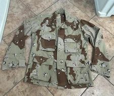 US Army Desert Storm Chocolate Chip Camo Combat Uniform Jacket Medium Regular